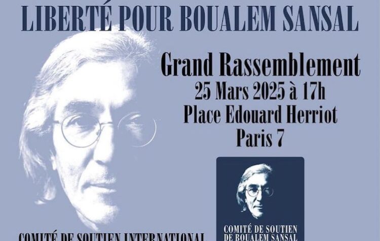 Manifestation de soutien à Boualem Sansal demain à Paris