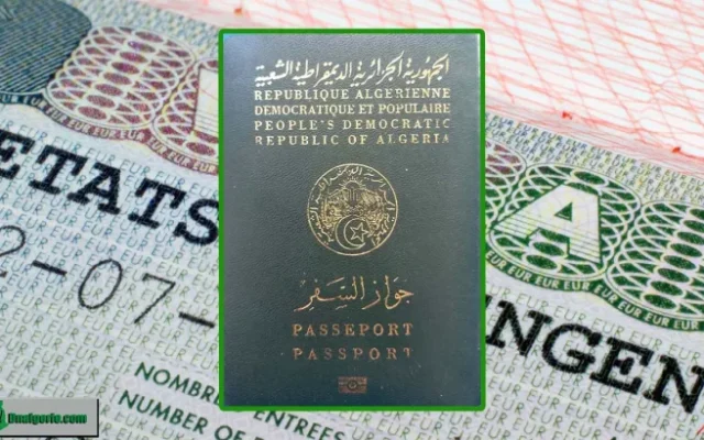 Moins de visas Schengen les Algériens en 2025