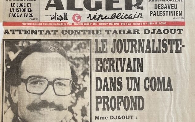 LE JOURNALISTE-ECRIVAIN DANS UN COMA PROFOND