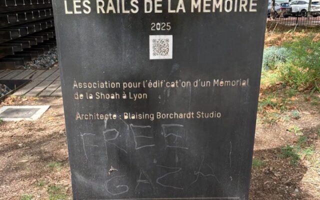 Un mémorial de la Shoah à Lyon vandalisé