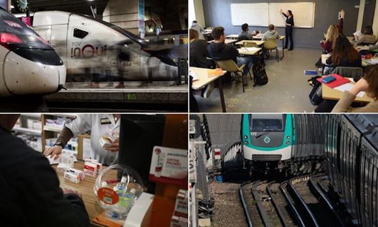 Demain journée noire dans les transports et dans les services publics