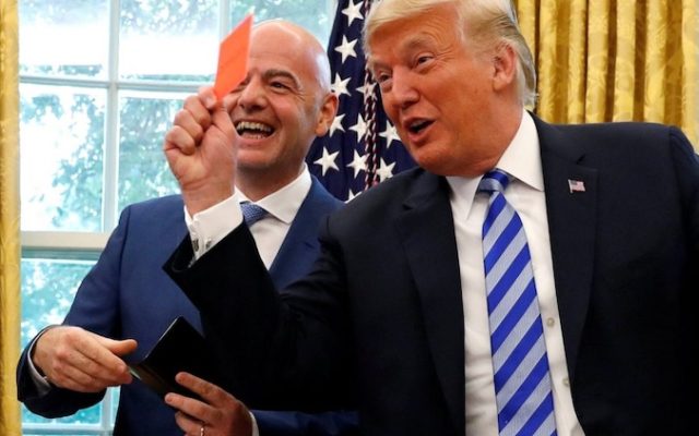 Affaire Balogun: la déclaration lunaire de Donald Trump, qui confirme être intervenu auprès de Gianni Infantino pour faire annuler la suspension