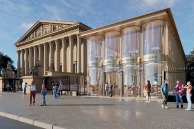 Le nouveau pavillon d’accueil à l’Assemblée est devenu un véritable objet de bataille politique, la présidente Yaël Braun-Pivet dépassée
