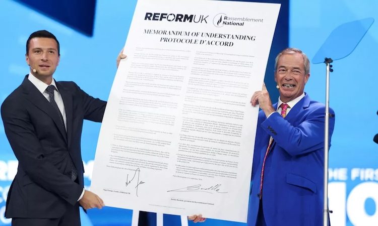 Bardella critiqué par Mélenchon, Attal, Philippe et Bertrand pour avoir promis à Nigel Farage que la France récupérera les migrants interceptés dans la Manche