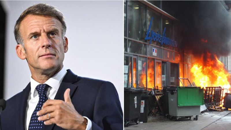 Macron déplore que les « angoisses légitimes » des jeunesse soient « exploitées politiquement », mais sans dénoncer les pompiers pyromanes de LFI